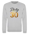 Свитшот Dirty 30 golden Серый меланж фото