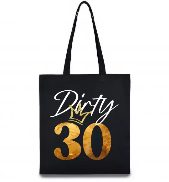 Эко-сумка Dirty 30 golden Черный фото