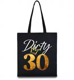 Эко-сумка Dirty 30 Ваше дитяче фото Черный фото