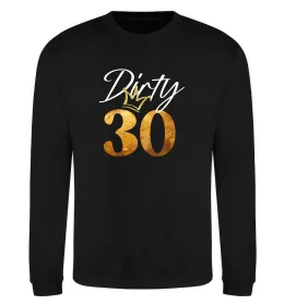 Свитшот Dirty 30 golden Черный фото