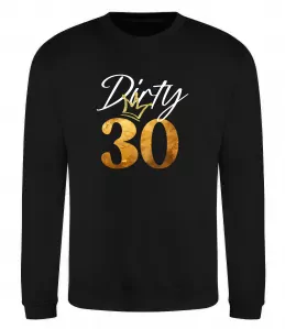 Свитшот Dirty 30 golden Черный фото