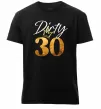 Мужская премиум футболка Dirty 30 golden Черный фото