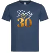 Мужская футболка Dirty 30 golden Темно-синий фото