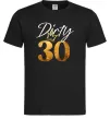 Мужская футболка Dirty 30 golden Черный фото
