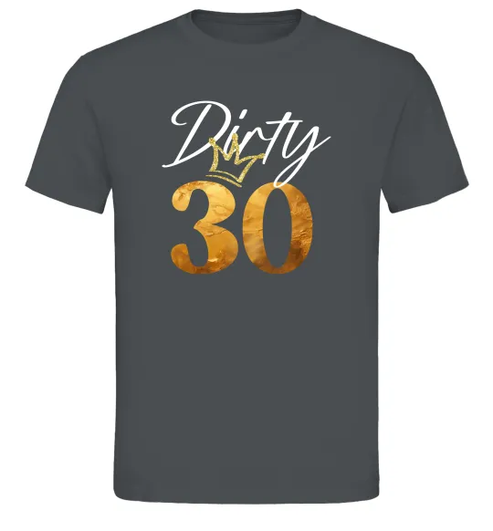 Мужская футболка Dirty 30 golden Графит фото