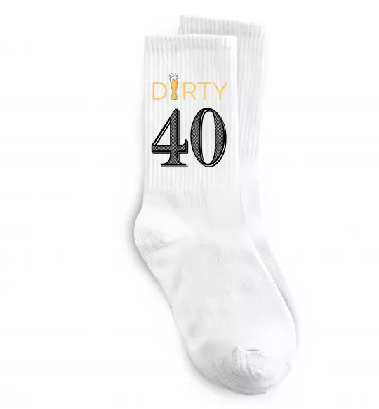 Носки Dirty 40 beer Белый фото