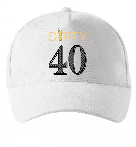 Кепка Dirty 40 beer Белый фото