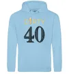 Мужская толстовка (худи) Dirty 40 beer Голубой фото