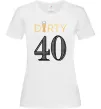 Женская футболка Dirty 40 beer Белый фото