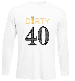 Лонгслив Dirty 40 beer Белый фото