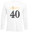 Лонгслив Dirty 40 beer Белый фото