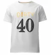 Мужская премиум футболка Dirty 40 beer Белый фото