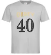 Мужская футболка Dirty 40 beer Серый фото