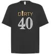 Футболка Оверсайз Dirty 40 beer Черный фото
