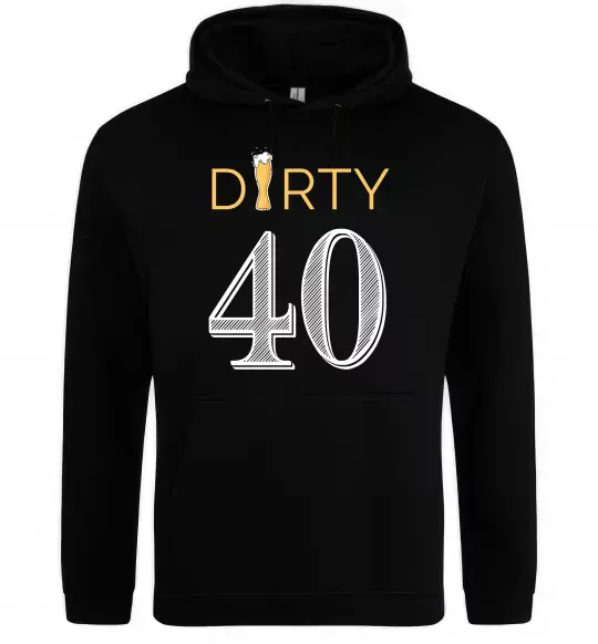 Женская толстовка (худи) Dirty 40 beer Черный фото