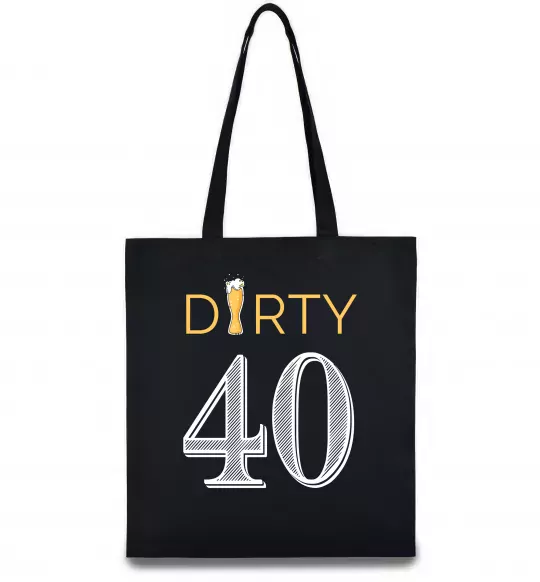 Эко-сумка Dirty 40 beer Черный фото