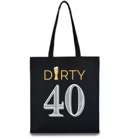 Эко-сумка Officially 40 years Черный фото