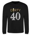 Світшот Dirty 40 beer Чорний фото
