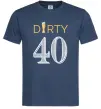 Мужская футболка Dirty 40 beer Темно-синий фото