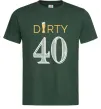 Мужская футболка Dirty 40 beer Темно-зеленый фото
