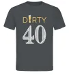 Мужская футболка Dirty 40 beer Графит фото