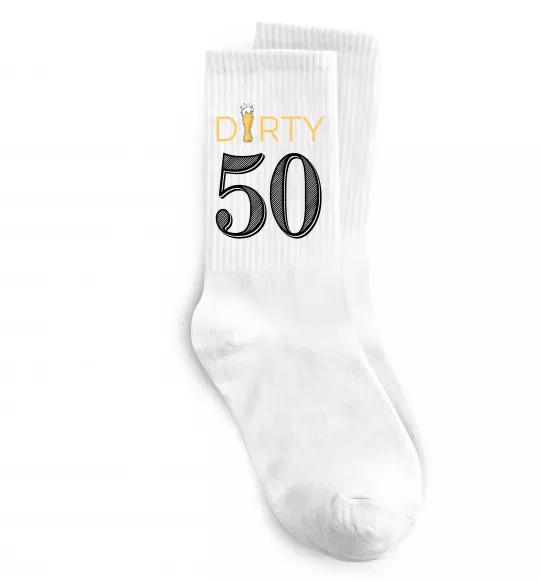 Носки Dirty 50 beer Белый фото
