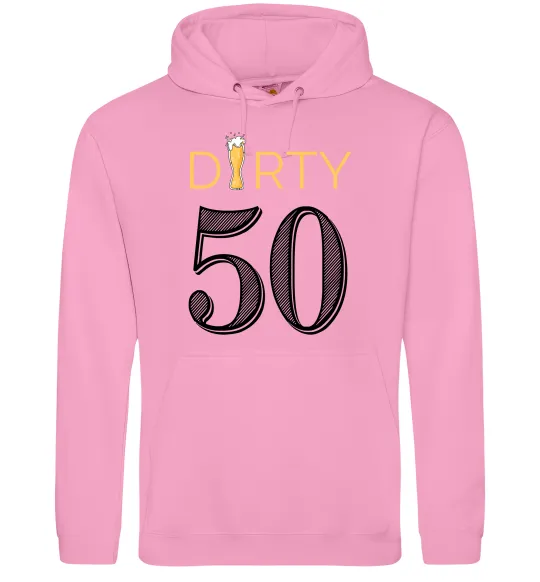 Мужская толстовка (худи) Dirty 50 beer Розовый фото