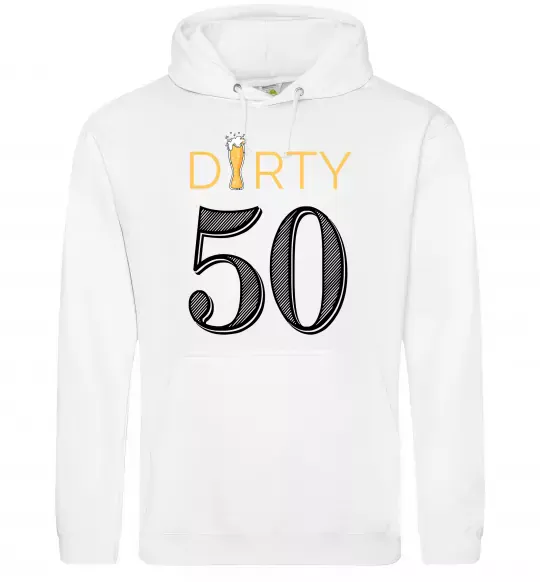 Женская толстовка (худи) Dirty 50 beer Белый фото