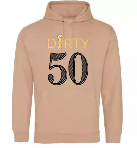 Женская толстовка (худи) Dirty 50 beer Песочный фото