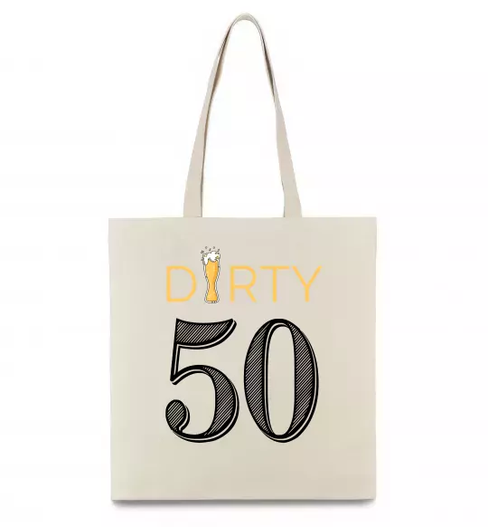 Еко-сумка Dirty 50 beer Бежевий фото