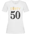 Жіноча футболка Dirty 50 beer Білий фото