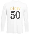Лонгслів Dirty 50 beer Білий фото
