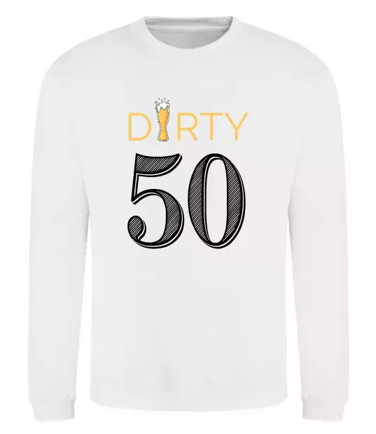 Свитшот Dirty 50 beer Белый фото