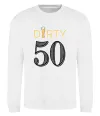 Свитшот Dirty 50 beer Белый фото