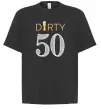 Футболка Оверсайз Dirty 50 beer Черный фото