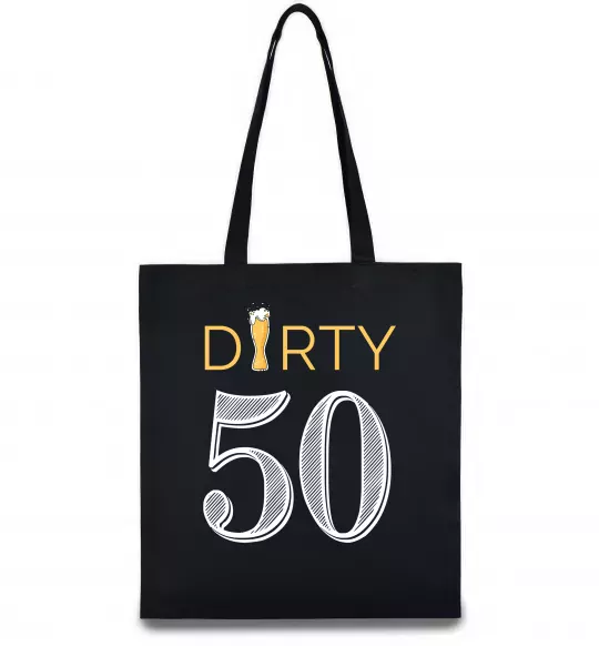 Еко-сумка Dirty 50 beer Чорний фото