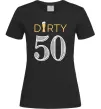 Жіноча футболка Dirty 50 beer Чорний фото