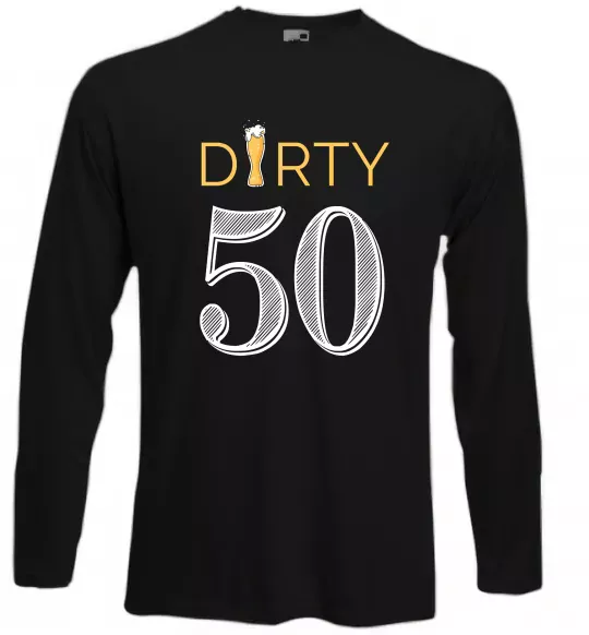 Лонгслів Dirty 50 beer Чорний фото