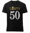Мужская премиум футболка Dirty 50 beer Черный фото