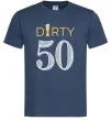 Чоловіча футболка Dirty 50 beer Темно-синій фото