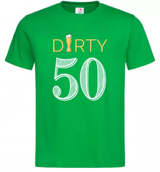 Чоловіча футболка Dirty 50 beer Зелений фото