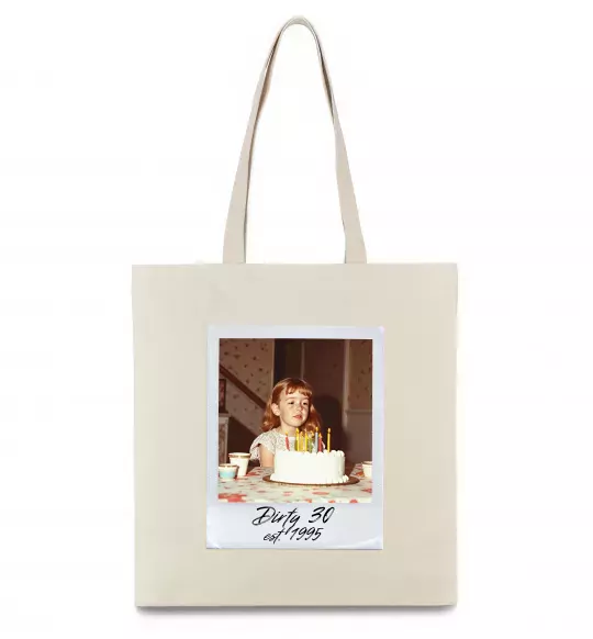 Эко-сумка Dirty 30 Ваше дитяче фото Бежевый фото