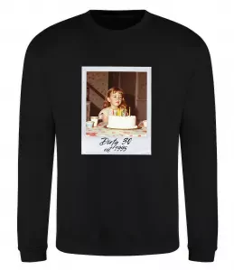 Свитшот Dirty 30 Ваше дитяче фото Черный фото