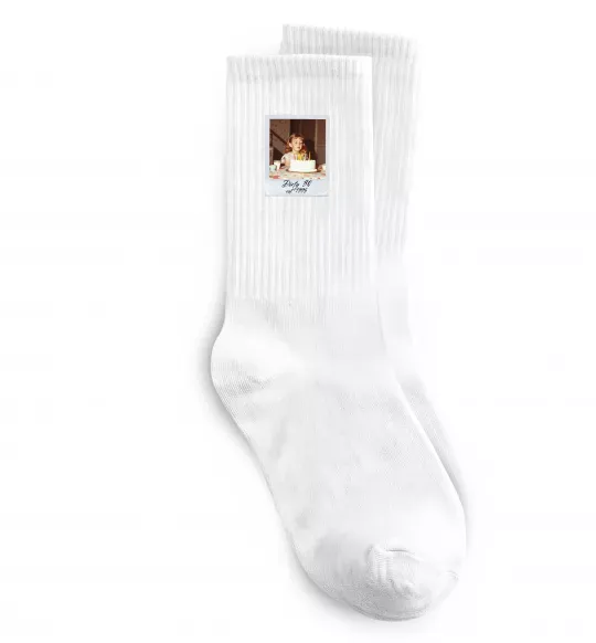 Носки Dirty 30 Ваше дитяче фото Белый фото