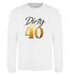 Свитшот Dirty 40 golden Белый фото