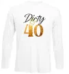Лонгслив Dirty 40 golden Белый фото