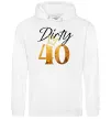 Мужская толстовка (худи) Dirty 40 golden Белый фото