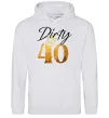 Мужская толстовка (худи) Dirty 40 golden Серый меланж фото