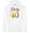 Женская толстовка (худи) Dirty 40 golden Белый фото