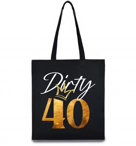Эко-сумка Dirty 40 golden Черный фото